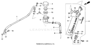 Rear Brake Master Cylinder Schematic