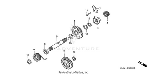 Kick Starter Spindle Schematic