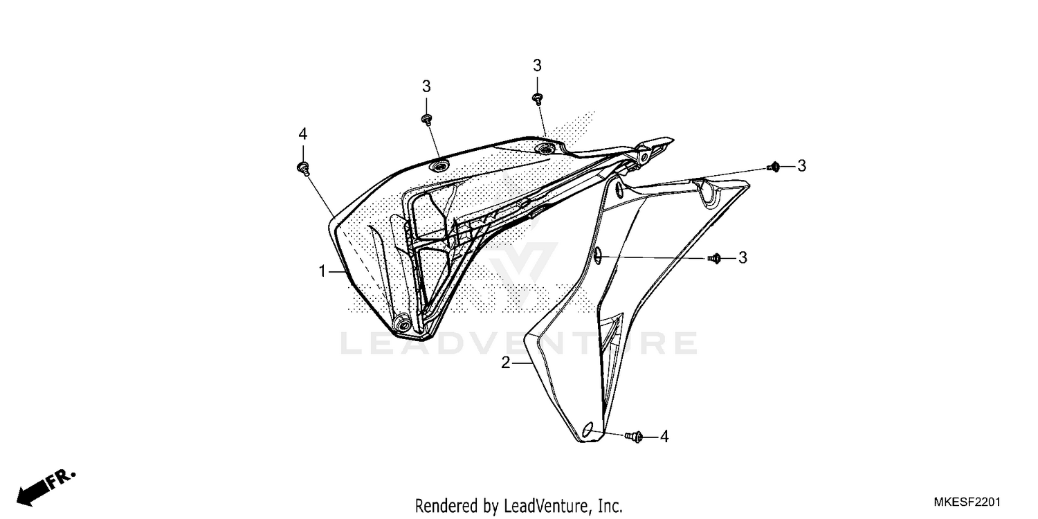 RADIATOR SHROUD          (CRF450RX)
