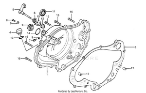Right Crankcase Cover Schematic