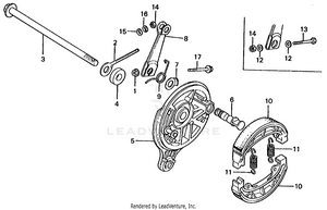 Rear Brake Panel Schematic