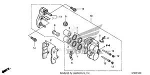 Front Brake Caliper Schematic