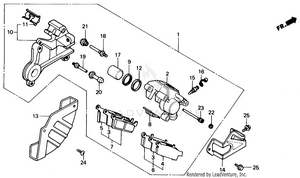 Rear Brake Caliper Schematic