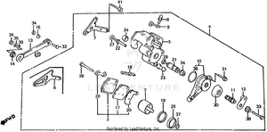 Rear Brake Caliper Schematic