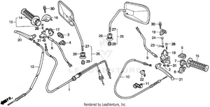 Handle Switch + Cables Schematic