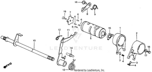 Shift Drum + Shift Fork Schematic