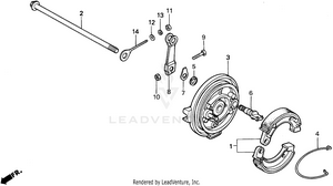 Rear Brake Panel Schematic