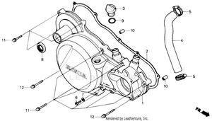 Right Crankcase Cover Schematic