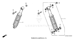 Rear Shock Absorber Schematic