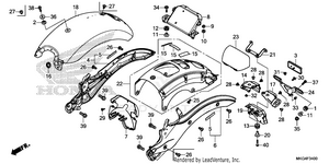 Rear Fender Schematic