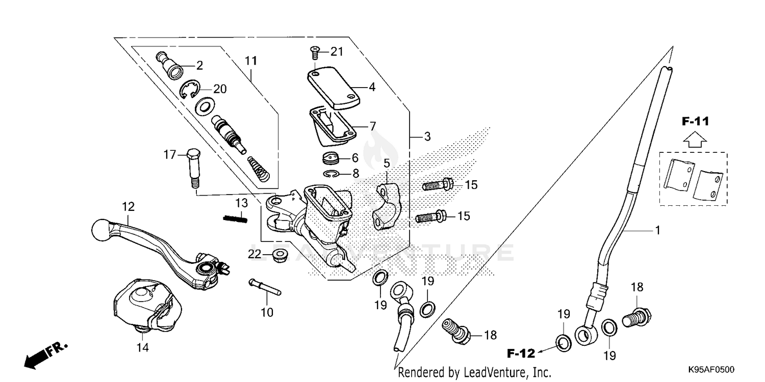FRONT BRAKE MASTER       CYLINDER
