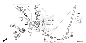 Front Brake Master       Cylinder Schematic