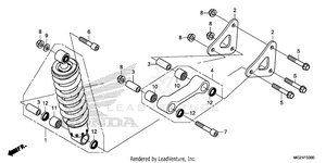 Rear Shock Absorber Schematic