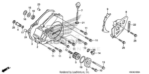 Left Crankcase Cover Schematic