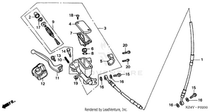 Front Brake Master Cylinder Schematic