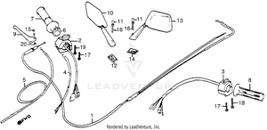 Control Levers + Cables + Switches Schematic