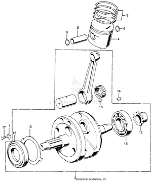 Crankshaft + Piston Schematic