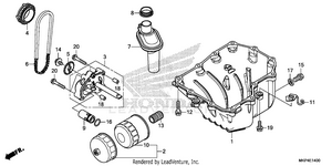 Oil Pan@oil Pump Schematic