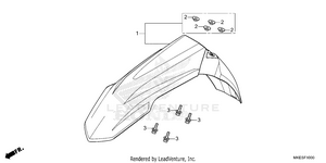 Front Fender Schematic