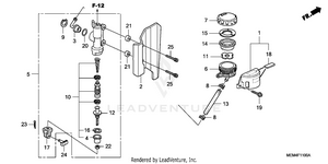 Rear Brake Master Cylinder Schematic