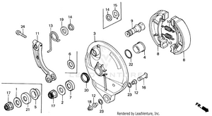 Rear Brake Panel Schematic
