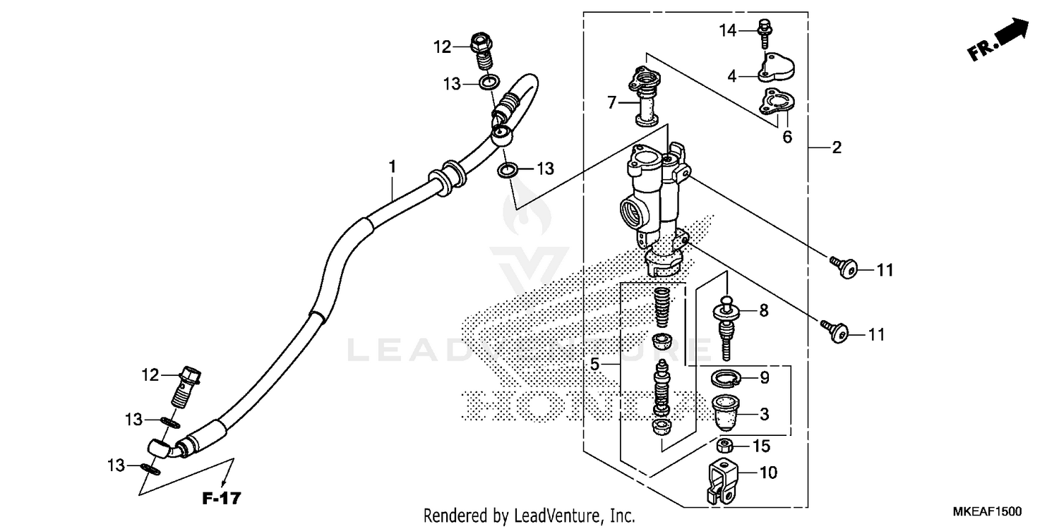 REAR BRAKE MASTER        CYLINDER