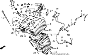 Front Cylinder Head Schematic