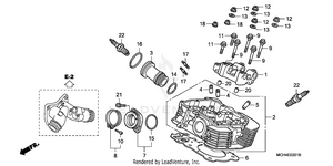 Cylinder Head (rr.) Schematic