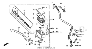 Front Brake Master Cylinder Schematic