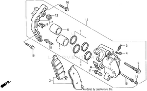 Vt1100c2front Brake Caliper Schematic