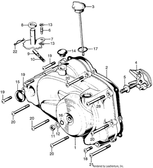 Right Crankcase Cover Schematic