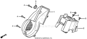 Fan Cover + Shroud Air Guide Cover + Cylinder + Schematic