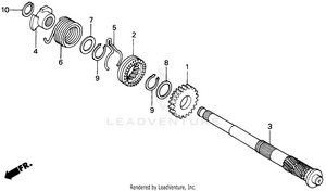 Kick Starter Spindle Schematic