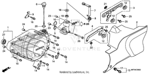 Left Crankcase Cover Schematic