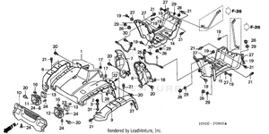 Front Fender (trx450fe) Schematic