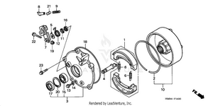Rear Brake Drum Schematic