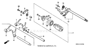 Gearshift Drum Schematic