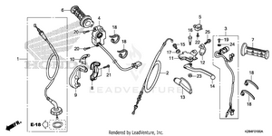 Handle Lever + Switch + Cable Schematic