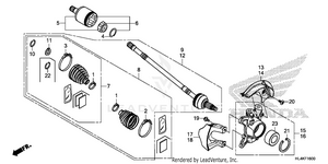 Front Knuckle@driveshaft Schematic