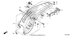 Rear Fender Schematic