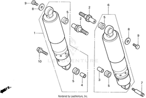 Rear Shock Absorber Schematic