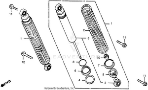 Rear Shock Absorber 78-79 Schematic