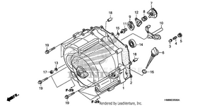 Front Crankcase Cover (trx250tm) Schematic