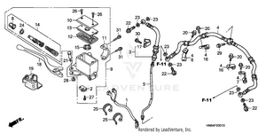 Front Brake Master Cylinder ('06-) Schematic