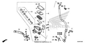 Front Brake Master       Cylinder Schematic