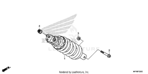 Rear Shock Absorber (1) Schematic