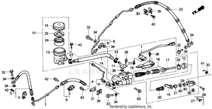 Rear Brake Master Cylinder Schematic