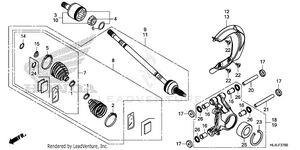 Rear Knuckle@rear        Driveshaft Schematic