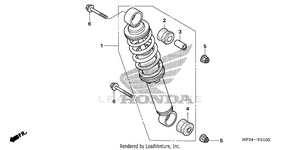 Rear Shock Absorber Schematic