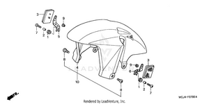 Front Fender Schematic